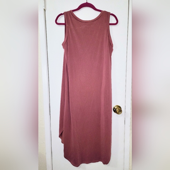 GIBSON LATIMER sizeS Sleeveless BoHo Vibes Tunic Dress In A Dusty Rose Color - Picture 10 of 11